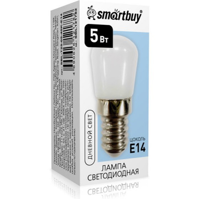 Лампа LED E14/T25, 5W, 4000K, 400Лм, Smartbuy [SBL-T25-05-40K-E14]
