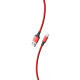Кабель USB - Lightning, 2.0м, 3A, SmartBuy [iK-522-S14rb] красн./черн.