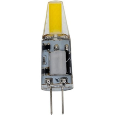 Лампа LED G4, 3W/12В, 6500K, 195Лм, силикон COB, GL [GLDEN-G4-3-C-12-6500]