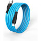 Кабель USB - Lightning, 1.0м, 2.4A, SmartBuy [iK-512-S21bb] синий