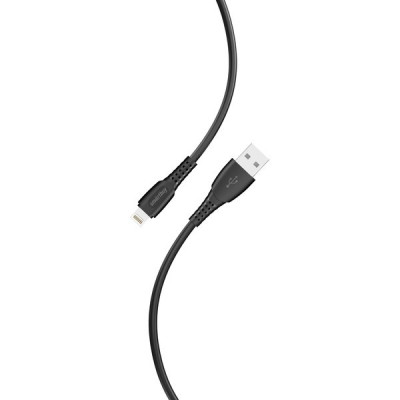 Кабель USB - Lightning, 1.0м, 2.4A, SmartBuy [iK-512-S40b] черный