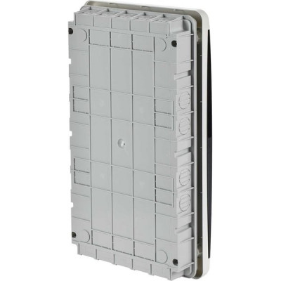 Бокс ЩРВ-П 36м встраиваемый пластик IP41, TEKFOR [TF5-KP12-V-36-41-K01-K03] черный прозр. дверь
