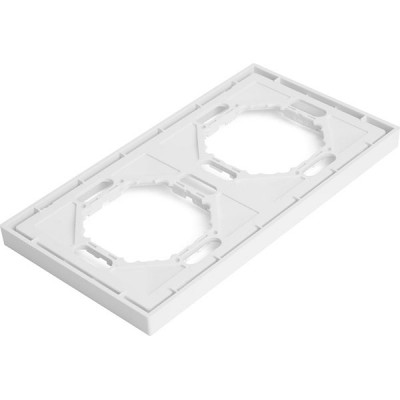 Рамка 2п, IP20, STEKKER Эмили [PFR00-5002-01] белый фарфор soft touch