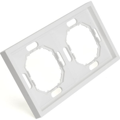Рамка 2п, IP20, STEKKER Эмили [PFR00-5002-01] белый фарфор soft touch