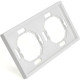 Рамка 2п, IP20, STEKKER Эмили [PFR00-5002-01] белый фарфор soft touch