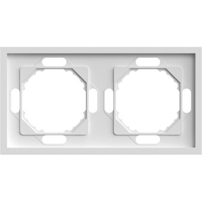 Рамка 2п, IP20, STEKKER Эмили [PFR00-5002-01] белый фарфор soft touch