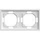 Рамка 2п, IP20, STEKKER Эмили [PFR00-5002-01] белый фарфор soft touch