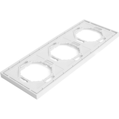 Рамка 3п, IP20, STEKKER Эмили [PFR00-5003-01] белый фарфор soft touch