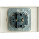 Розетка с/у 2x2P 16A, со шторками, STEKKER Эмили [RST16-5116-01][8] белый фарфор soft touch