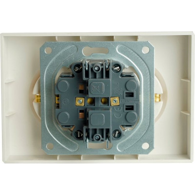Розетка с/у 2x2P+E 16A, IP20, со шторками, STEKKER Эмили [RST16-5114-01] белый фарфор soft touch