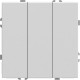 Выключатель с/у 3-кл 10A, IP20, STEKKER Эмили [RSW10-5108-01] белый фарфор soft touch