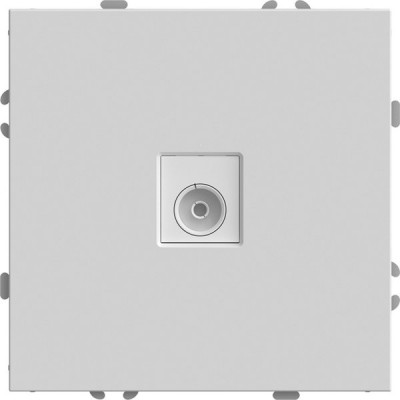 Розетка с/у TV одиночная, IP20, STEKKER Эмили [RST00-5108-01][12] белый фарфор soft touch