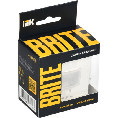 Датчик движения, IEK BRITE ДС10-1-БрБ [BR-MS10-N-150-05-K01] белый