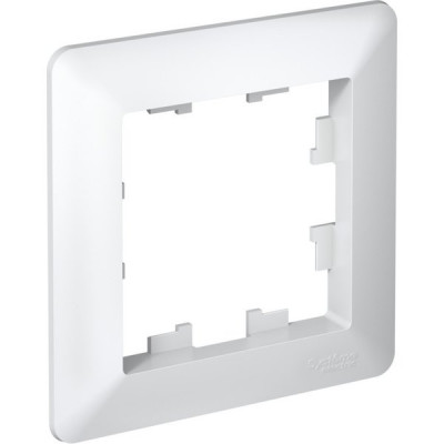 Рамка 1п, IP20, Schneider Electric ATLASDESIGN AIR [ATN220101] глянец белый/дымчатый