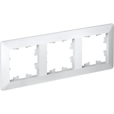 Рамка 3п, IP20, Schneider Electric ATLASDESIGN AIR [ATN220103] глянец белый/дымчатый