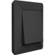 Рамка 1п, IP20, Schneider Electric ATLASDESIGN AIR [ATN221001] матовый карбон/дымч.черный
