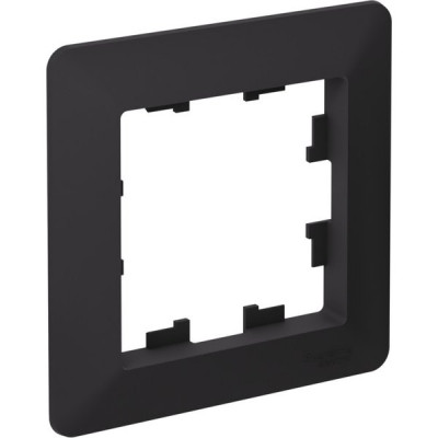 Рамка 1п, IP20, Schneider Electric ATLASDESIGN AIR [ATN221001] матовый карбон/дымч.черный