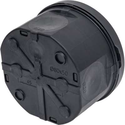 Коробка распаячная о/у d80*60мм, IP66, 4вх мемб., прям.монтаж, Systeme Electric [IMT352951] черный
