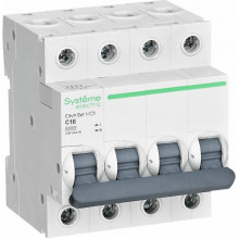 Выключатель автоматический 4п C  16А 4,5кА, Systeme Electric City9 [C9F34416][3]