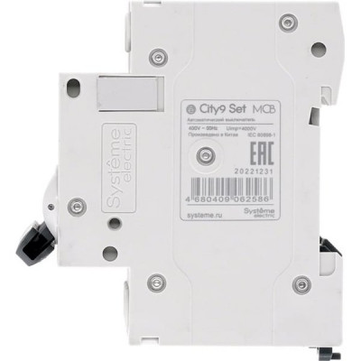 Выключатель автоматический 4п C  16А 4,5кА, Systeme Electric City9 [C9F34416][3]