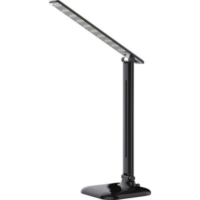 Светильник настольный LED 10W, 4000К, 500Лм, сенсорный/диммер, складной, Feron DE1725 [29860] черный