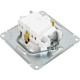 Розетка с/у 2P+E 16A, IP20, со шторками/крышкой, Schneider Electric ATLASDESIGN [ATN001346] лотос