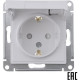 Розетка с/у 2P+E 16A, IP20, со шторками/крышкой, Schneider Electric ATLASDESIGN [ATN001346] лотос