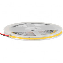 Лента LED 24В IP20 COB 528/м, б/хол, 14Вт/м, 6500K, 5м/ц.1м, своб.рез [ELFLED-528COB-8FCut-w-24]
