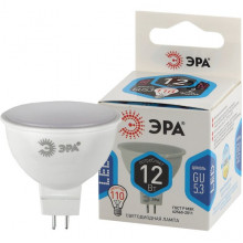 Лампа LED GU5.3/MR16 софит, 12W, 4000K, 1200Лм, ЭРА GL [LED MR16-12W-840-GU5.3 GL]