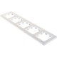 Рамка 5п, IP20, Schneider Electric ATLASDESIGN [ATN000405] жемчуг