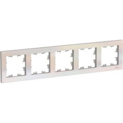 Рамка 5п, IP20, Schneider Electric ATLASDESIGN [ATN000405] жемчуг