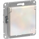 Розетка с/у 2P+E 16A, IP20, со шторками/крышкой, Schneider Electric ATLASDESIGN [ATN000446] жемчуг