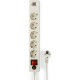 Сетевой фильтр  1.8м, 5 розеток, 10А/2500Вт, 2xUSB, Гарнизон [ECL-5-U2-W-1.8] белый