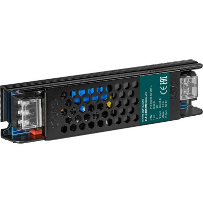 Блок питания 24V  60W, IP20, металл соты PRO, ELF [ELF-24060BEslim-JH] черный