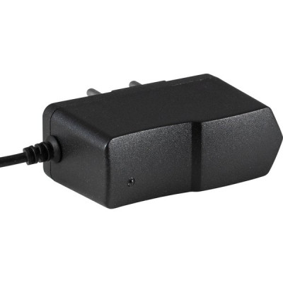 Адаптер питания 12V  12W, 1A, IP51, пластик, штекер 5.5*2.1мм, черный, ELF [ELFLED-Ad12E012-JH]