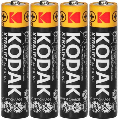 Батарейка Kodak AAA LR03 XTRALIFE Alkaline [SR4/60] [KD LR03/4SH 60BOX]