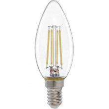 Лампа LED E14/C37 свеча, 12W, FILAMENT, 6500K, 950Лм, GL [GLDEN-CS-12-230-E14-6500]