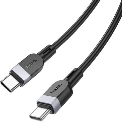 Кабель Type-C - Type-C, 2.0м, 3А, 60Вт, Hoco X109, силикон, черный [HC-36322]
