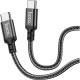 Кабель Type-C - Type-C, 1.0м, 3А, 60Вт, Hoco X14, нейлон, черный [HC-52215]