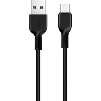 Кабель USB - Type-C, 3.0м, 3А, Hoco X20 Flash, ПВХ, черный [HC-68969]