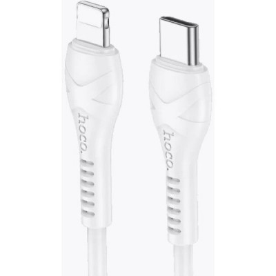 Кабель Type-C - Lightning, 1.0м, 2.4А, 27Вт, Hoco X37, белый [HC-10056]