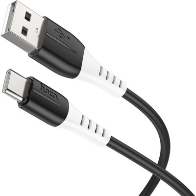 Кабель USB - Type-C, 1.0м, 3А, Hoco X82, силикон, черный [HC-68575]