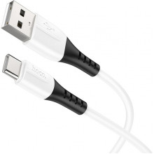 Кабель USB - Type-C, 1.0м, 3А, Hoco X82, силикон, белый [HC-68582]