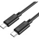 Кабель Type-C - Type-C, 2.0м, 3А, 60Вт, Hoco X88, черный [HC-53640]