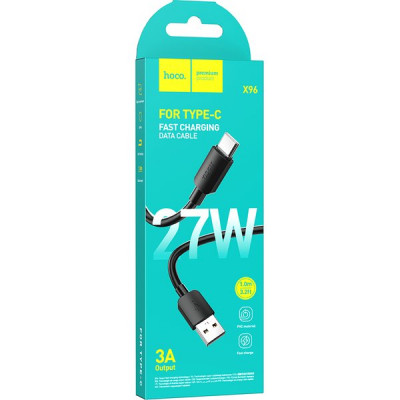 Кабель USB - Type-C, 1.0м, 3А, Hoco X96, черный [HC-99081]