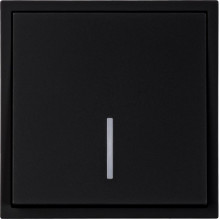 Выключатель с/у 1-кл 10А, IP20, с подсветкой, Smartbuy Капелла [SBE-09b-10-SW1-1] черный soft touch