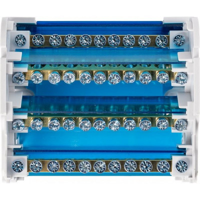 Шины на DIN-рейку в корпусе (кросс-модуль) 4х11, 125А, Smartbuy [SBE-bc0-4-11][50]