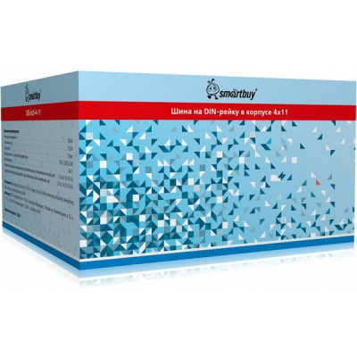 Шины на DIN-рейку в корпусе (кросс-модуль) 4х11, 125А, Smartbuy [SBE-bc0-4-11][50]