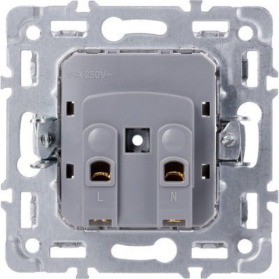 Розетка с/у 2P 10A, IP20, Smartbuy Капелла [SBE-09b-10-S1-N] черный soft touch