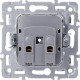Розетка с/у 2P 10A, IP20, Smartbuy Капелла [SBE-09b-10-S1-N] черный soft touch